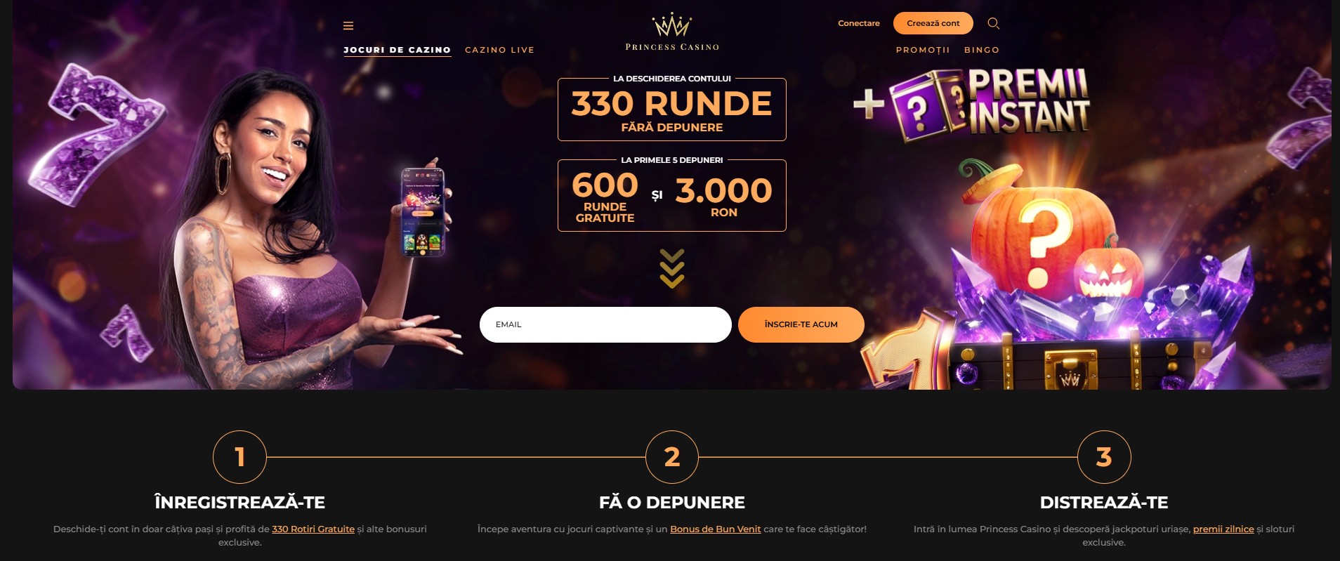 rotiri gratuite Princess Casino